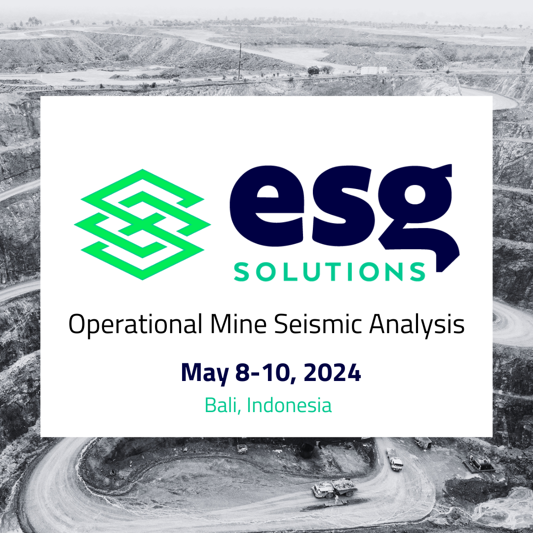 ESG Solutions Operational Mine Seismic Analysis